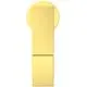 Wascharmatur in Brushed Gold, Design von Ideal Standard, mit rechteckigem Griff und runder Basis, minimalistischem Erscheinungsbild und ohne Ablassgarnitur.